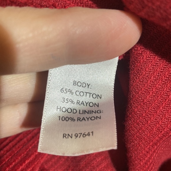 J Jill Hooded Corduroy Tunic Crushed Velvet Hoodie Pockets Holiday Woodland - Picture 8 of 13